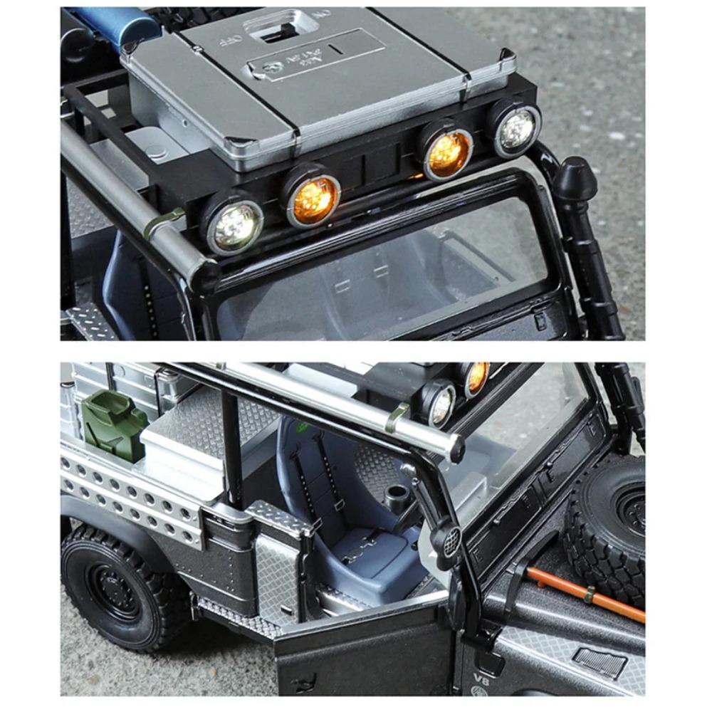 1/24 Land Range Rover Defender 110 Tomb LE Legierungs-Pickup-Automodell Diecasts Geländewagen Automodell Ton Licht Kinderspielzeug Geschenk