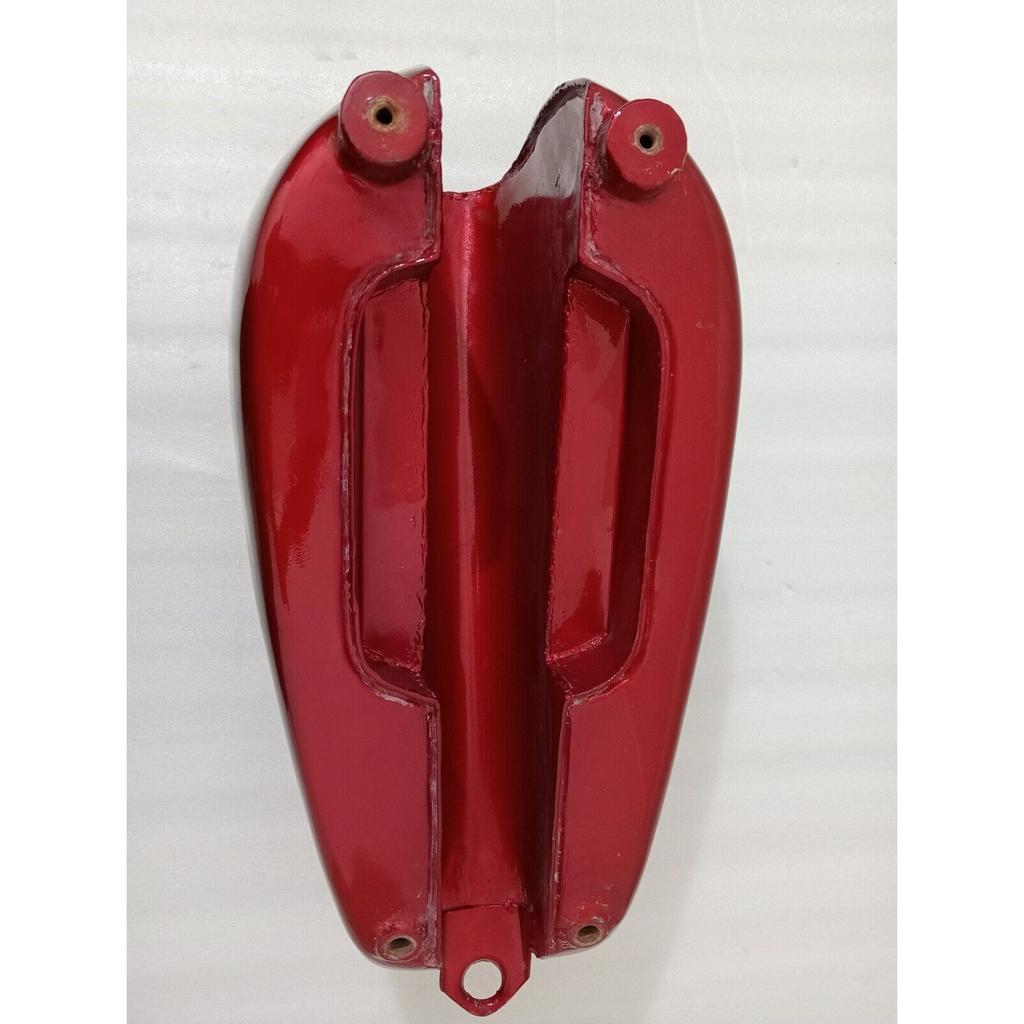 Fit For Petrol Fuel Gas Tank With Cap Triumph T120 Cherry & Silver Painted Steel