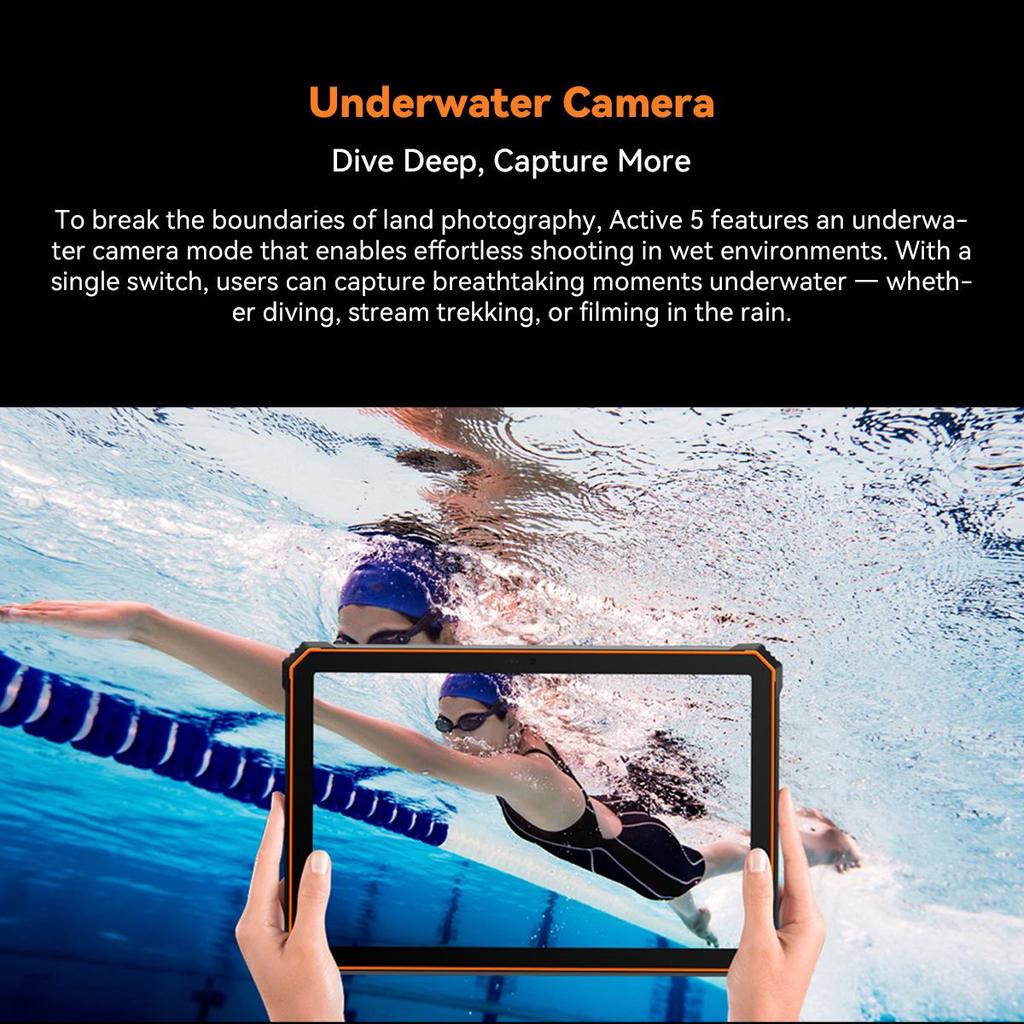 Blackview Active 5 5G Rugged Tablets Android 15 8.68 Inch Display  8+16 GB RAM 128GB ROM Tablet PC 6600mAh