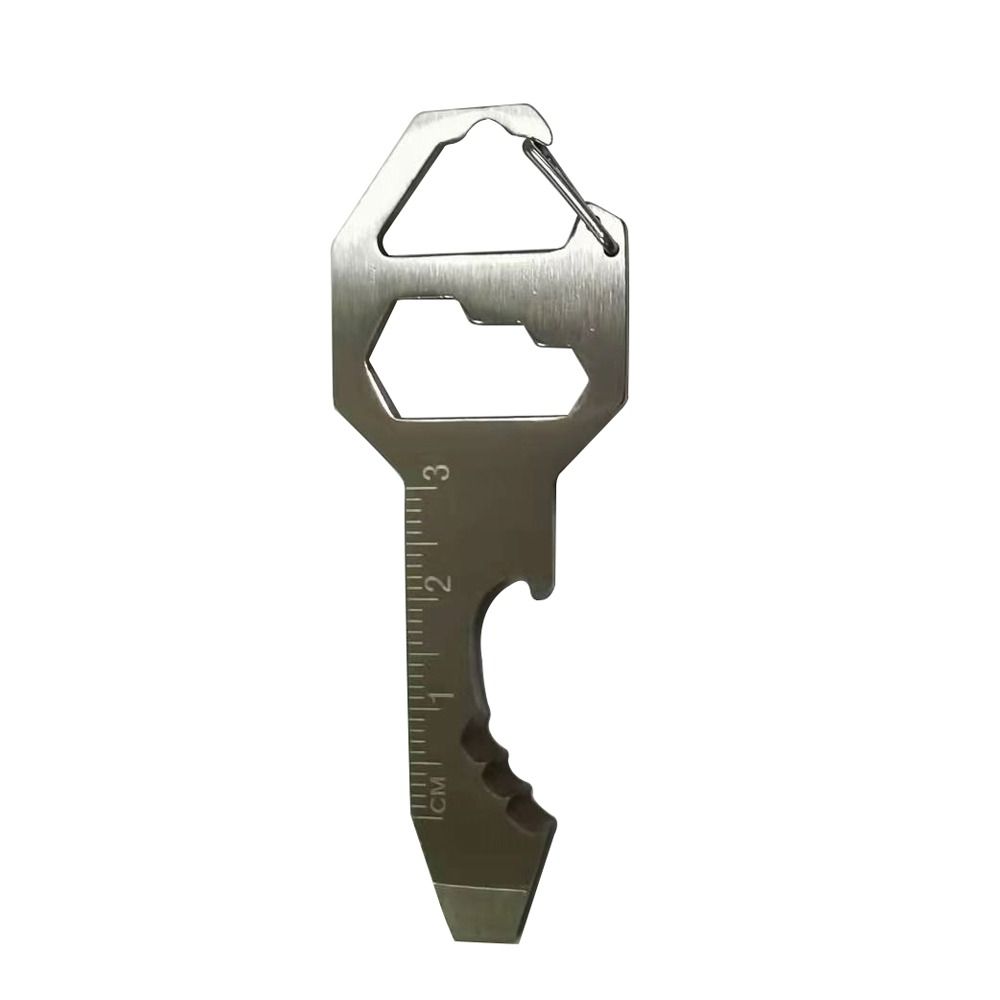 

Portable Multifunction Scale Hexagonal Wrench Key Chain Outdoor Card Tool Bottle Opener Screwdriver срібний