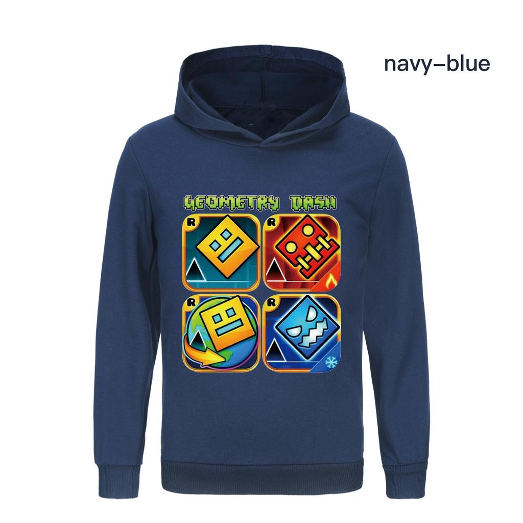 Geometry Dash Kleidung Kinder Frühling Herbst Hoodies Baby Jungen Kapuzenpullover Kleinkind Mädchen Lässige Oberbekleidung Kinder Jacken
