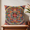 Ttibetan EthnicStyle Cards cushion cover For Pillow Printing Sofa Decoration Home Car Room Coffee Shop Office Nordic Simplicity