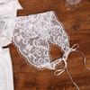 French Knit Lace Headscarf, Women's Boho Pastoral Triangle Hair Band Headband