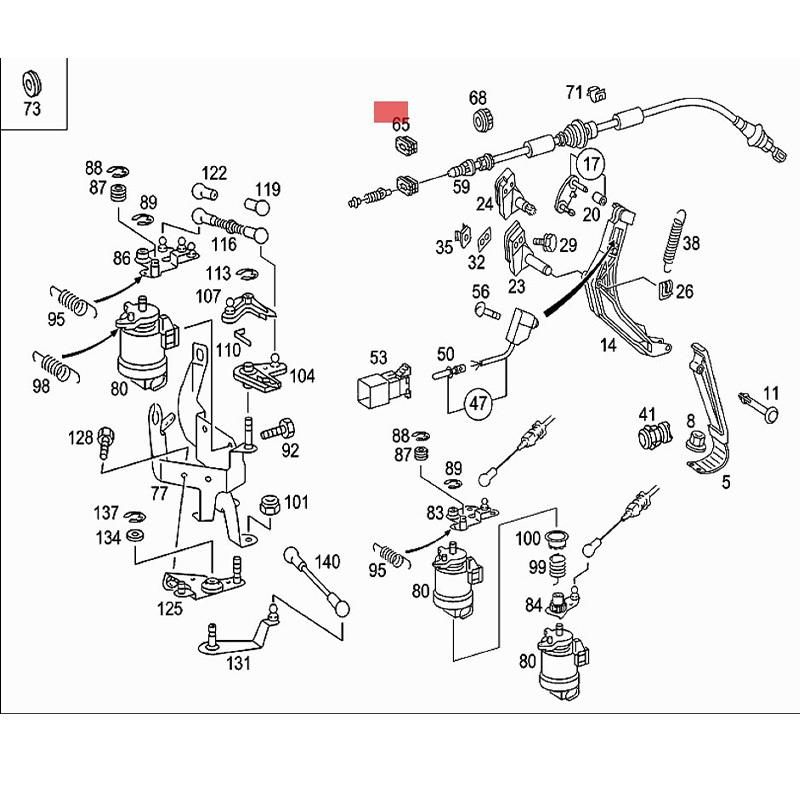 A01009364 ΚΛΙΠ ΕΛΑΤΗΡΙΟΥ ΚΑΛΩΔΙΟΥ ΓΚΑΖΙ Για Mercedes Benz E Class W124 A010093 010093