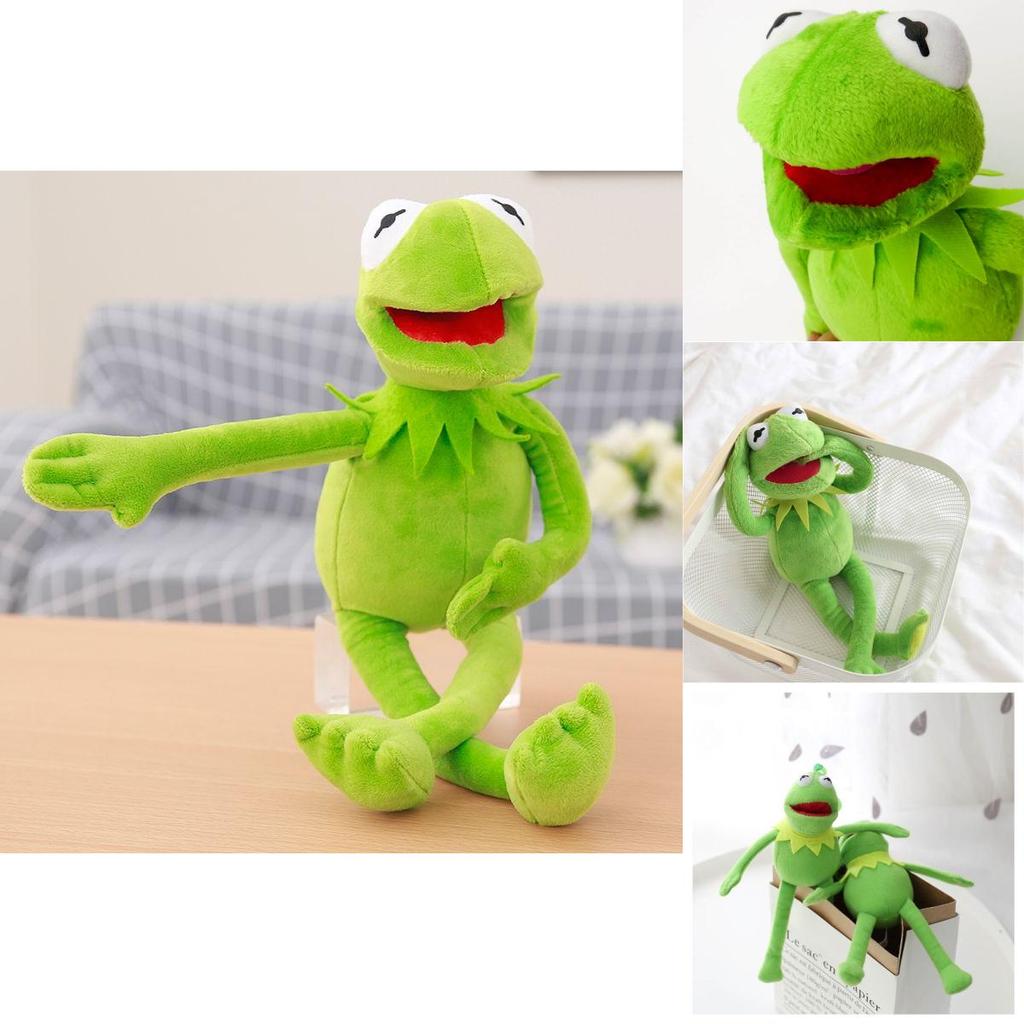 Urocza 18-calowa pluszowa zabawka-lalka Żaba Kermit z Muppetów do miękkiego przytulania i zabawy