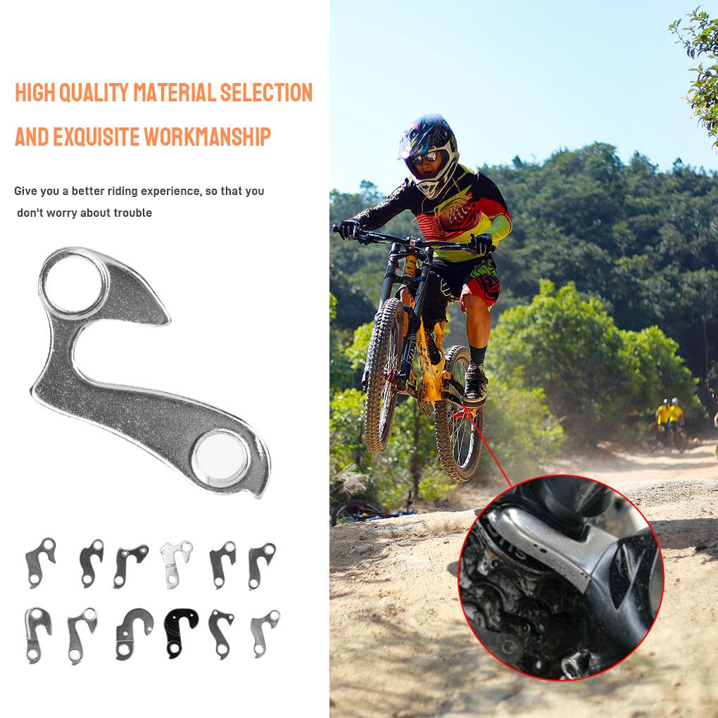 1Pc Aluminum Alloy Bike Rear Hanger Moutain Bike Rear Derailleur Hanger Gear Mech Derailleur Hanger Dropout Convertor Adapter