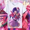 Oshi No Ko Anime Manga Stampa 3D T-Shirt Uomo Donna Moda Streetwear T-Shirt Oversize a Manica Corta Magliette Maschili Top Abbigliamento Uomo