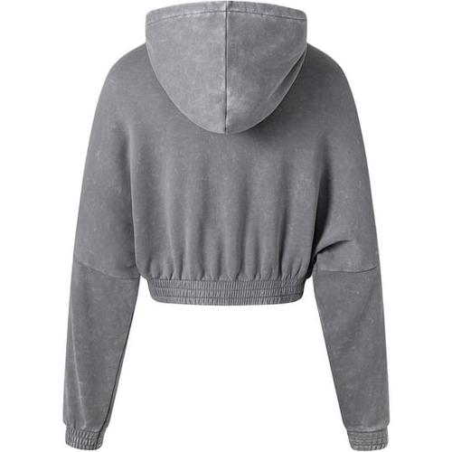 Adidas Originals CROP HOODIE ACID WASH Sweatshirt Women's Gray IW5492