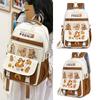Cartoon Capybara Backpack For Middle School Students With Large Capacity And Lightweight Design For School Use
