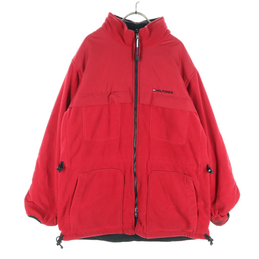 Tommy Hilfiger Wende-Fleecejacke L Rot 513791 Herren Gebraucht