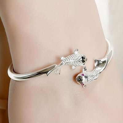 1 Stück Neues Glückskarpfen Kleiner Fisch Armband, Mode für Herren Damen Vielseitig Einfaches Armband, Schmuck Exquisites Geschenk CLE