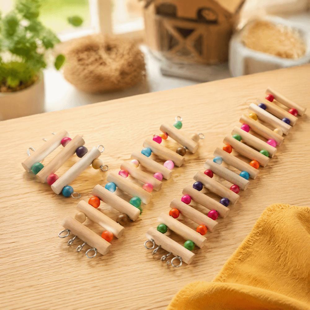 Bendable Structure Wood Climbing Swing Wooden Material Hamster Climbing Toy For Hamster