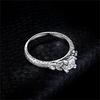 JewelryPalace 925 Silver Engagement Ring for Woman Celtic 5A CZ Simulated Diamond Ring
