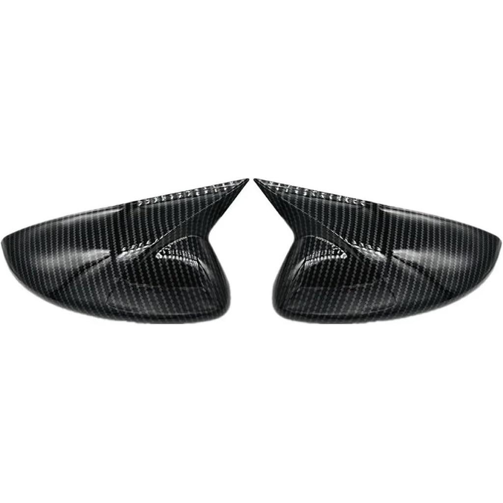 Car Sticker Rearview Side Mirror Cover Wing Cap Exterior Door Rear View Case Trim Carbon Fiber Look Compatible With Mazda 6 Atenza 2014-2017(Gloss