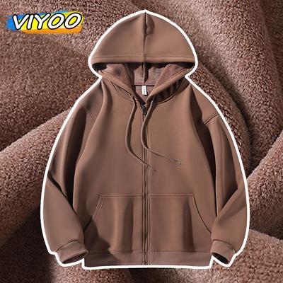 Felpe con cappuccio autunnali da uomo e da donna, cappotto con cappuccio e cardigan in velluto per uomo, coppia, abbigliamento invernale, felpe, abbigliamento da strada