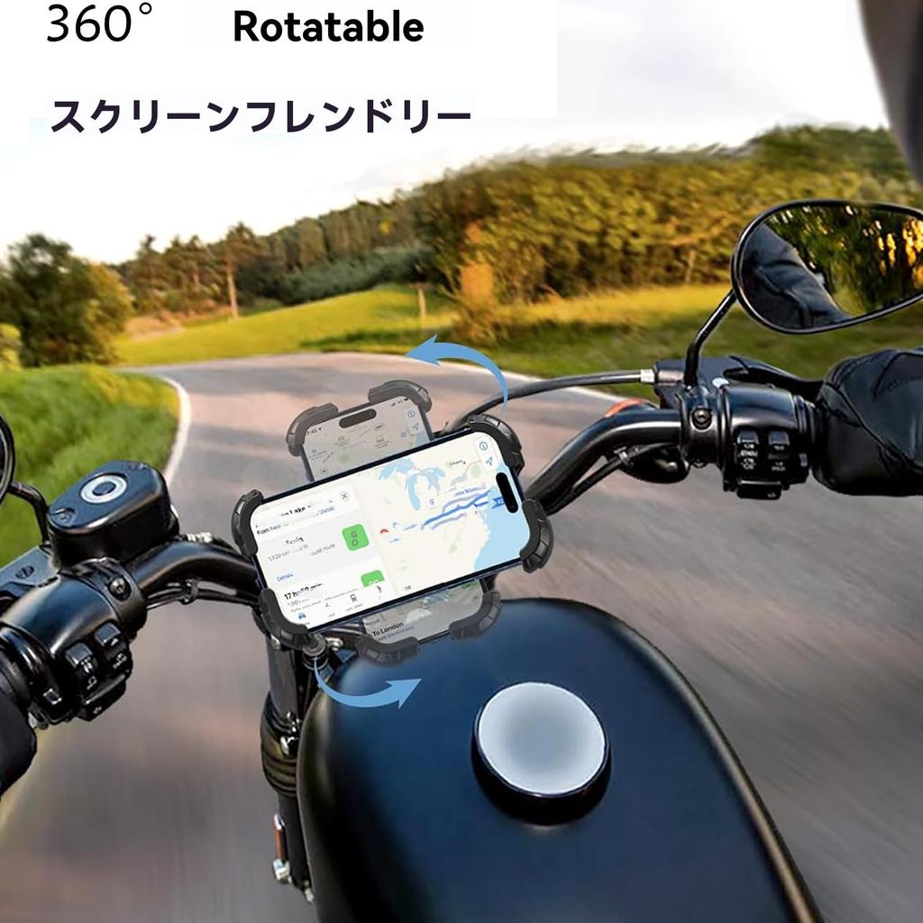 Handy Skateboard Handyhalterung Kompatibel mit iPhone Pro Pro 12 Galaxy S23 Zoll Handys Fahrrad/Motorrad Halterung, 360° drehbar, 14, 15, Max, Max, Plus,