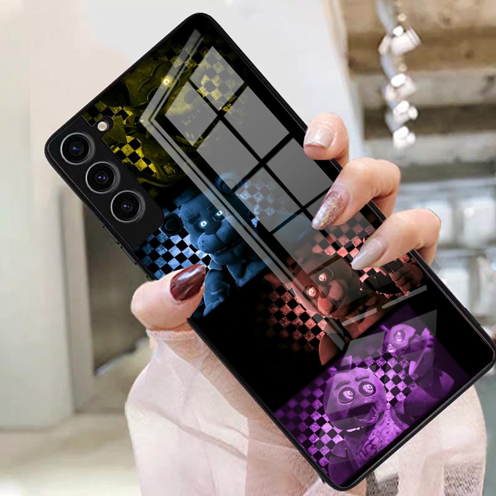 

F-Fnaf F-Five Nights At Freddys Phone Case For Samsung S25 Edge Ultra S23 S22 S21 S20 Ultra Plus S24 Fe A54 A53 A25 Glass Cover Samsung S23