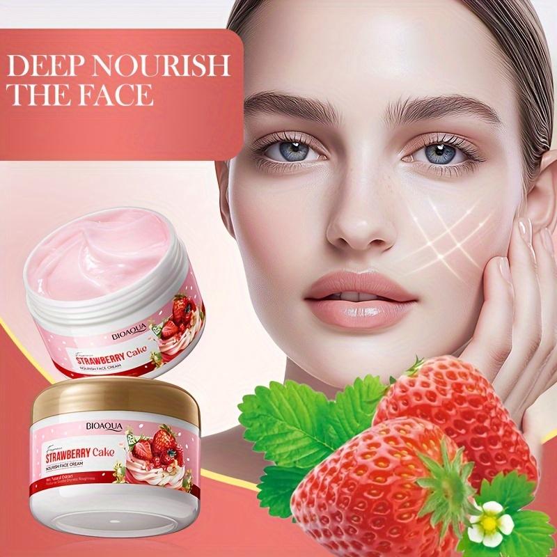 Strawberry Cake Nourishing Face Cream Deep Moisturizing Hydrating Tender Skin Remove Pigmentation Dullness Skin Care 100g