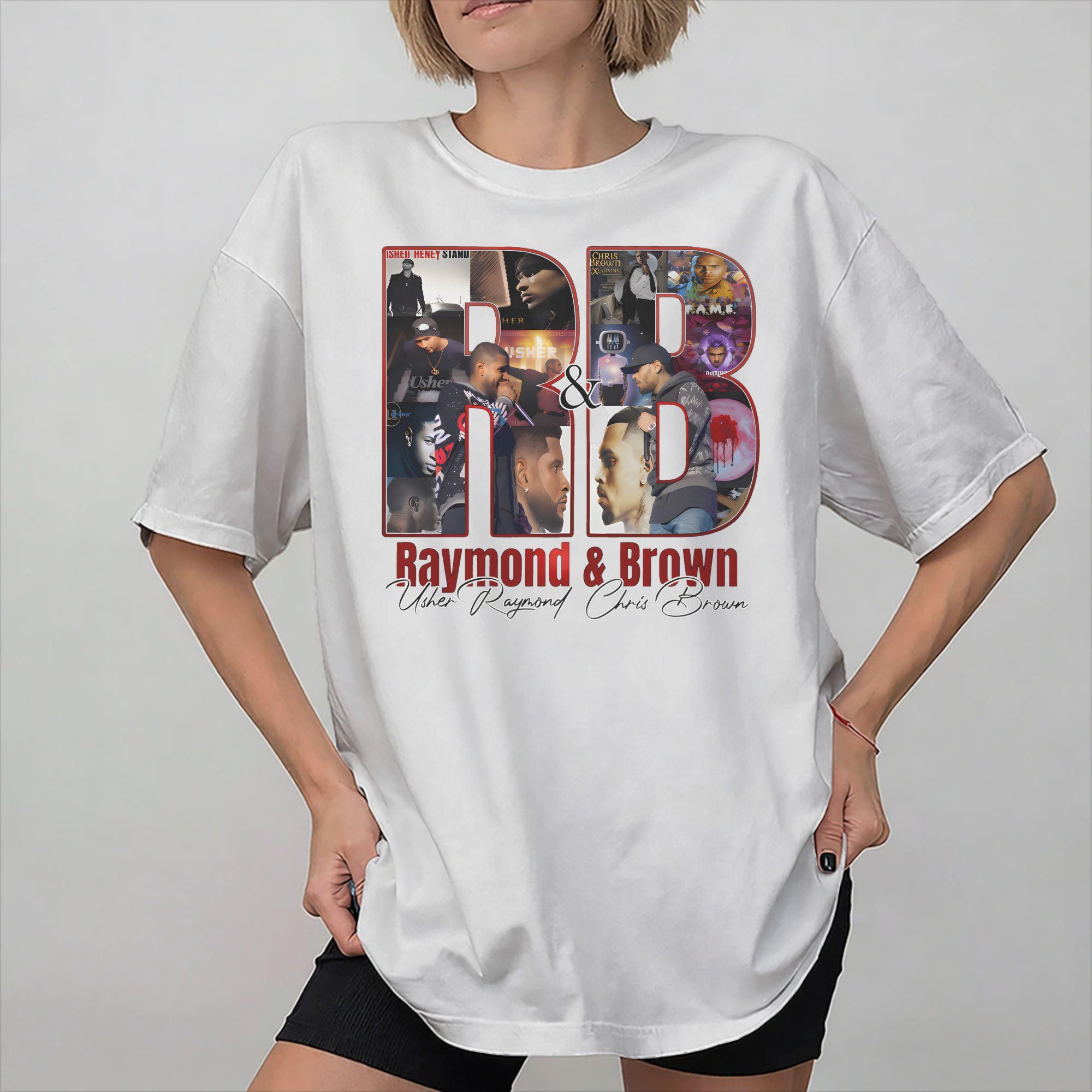 

Unisexs Womens Chris Brown Ushers RB Tour 2026 T Shirt Cotton Graphic Printing Tee Shirts Top Clothing S