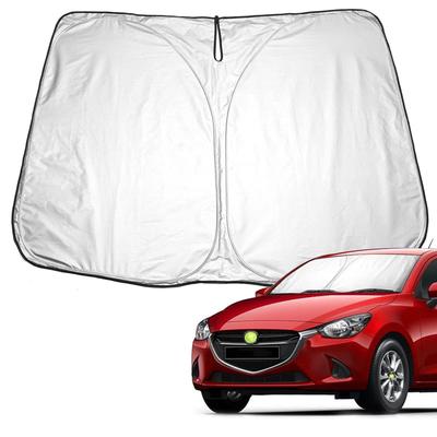 Mazda Demio DJ Sunshade, Mazda 2 Windshield Sunshade, UV Protection, Foldable, with Storage Bag