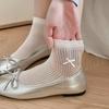 Female Summer Thin Fashionable New Cotton Lovely Bow In Tube Socks