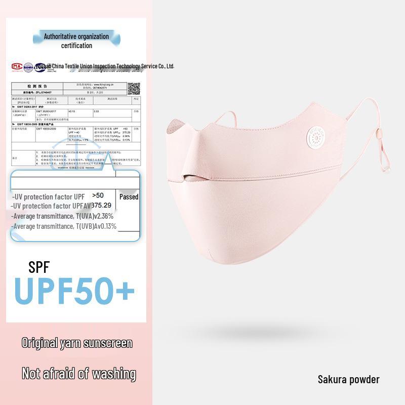 Women's Gradient Summer Sunscreen Mask - UV Protection, Breathable, Cool, Riding Face Cover