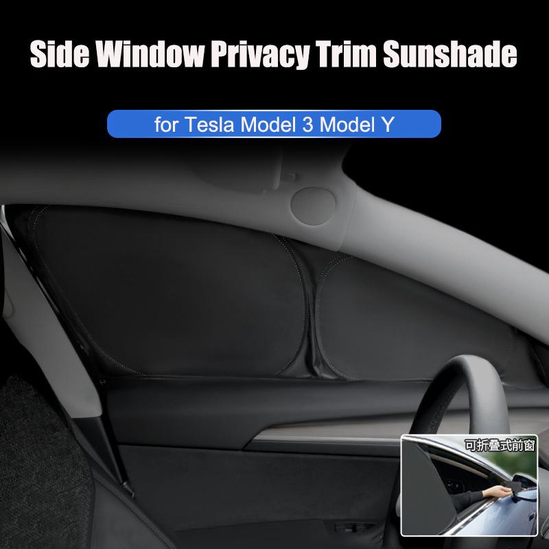 Side Window Sunshade for Tesla Model Y 2025 Privacy Front Rear Windshield Window Shield Screen Sun Visor Camping Sun Shade Cover