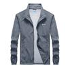 Summer 1011 men's ultra-thin breathable stand-collar UV protection jacket, fishing suit men's skin clothing live stream