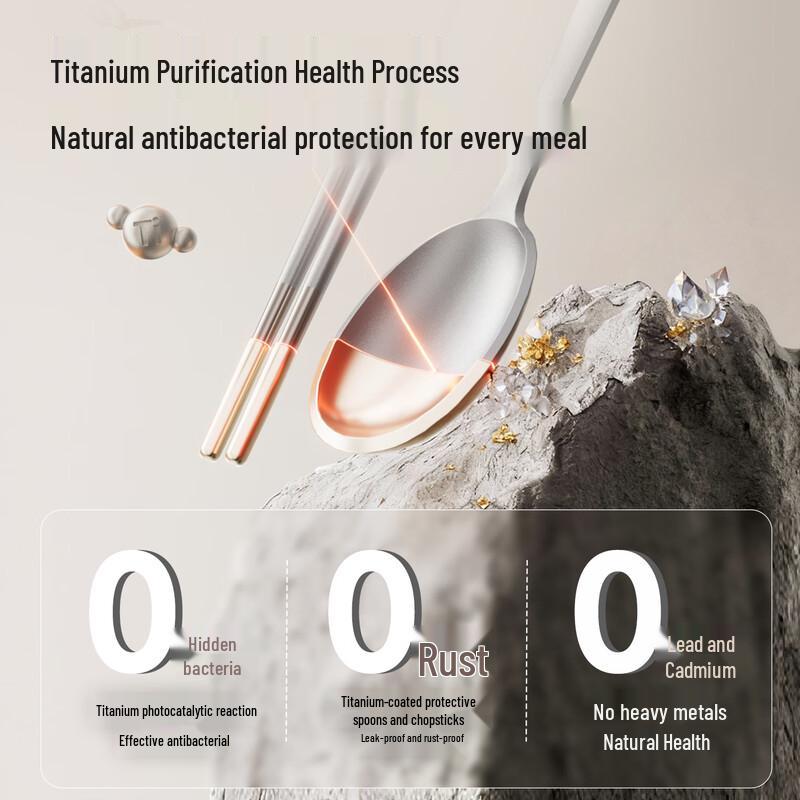 Bear Portable Titanium Cutlery Set