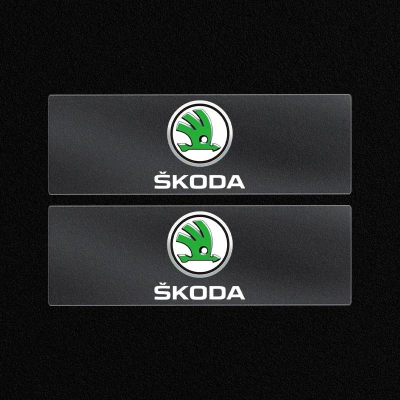 Car Sticker 2025 Hot Car Door Handle Stickers Car Window Wiper Decor Emblem For Skoda Rapid Octavia A2 A4 A5 A7 Karoq Fabia Kodi