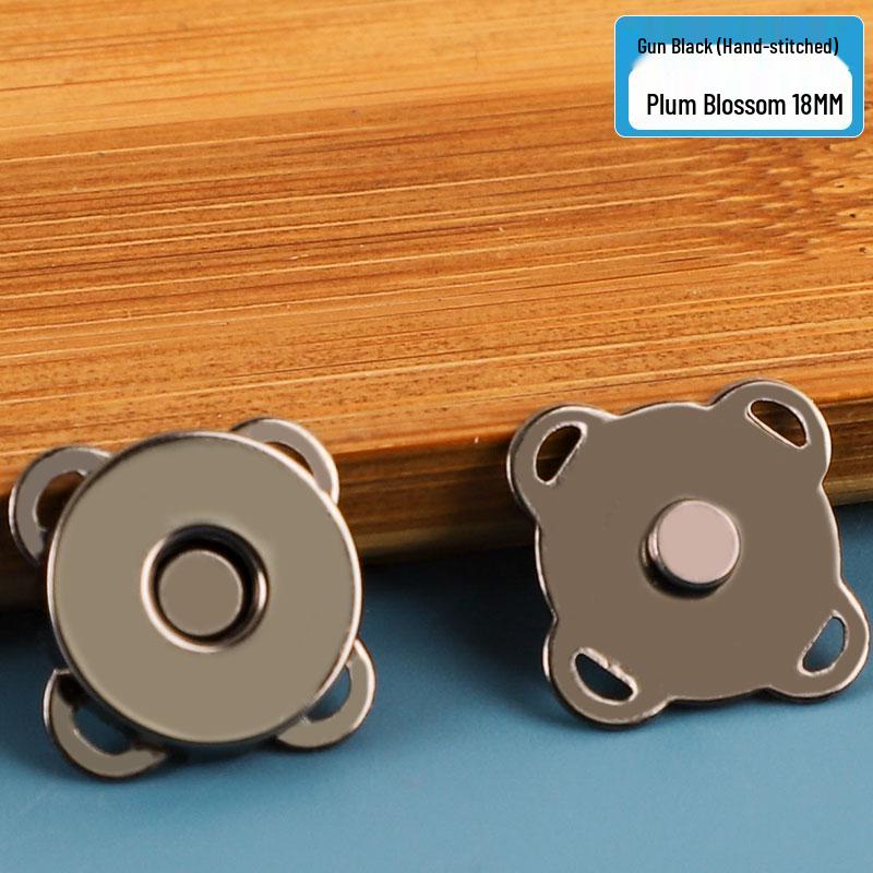 Fibbia a pressione magnetica per borse in pelle: Accessorio Valigia con Bottone Metallico e Chiusura Invisibile.