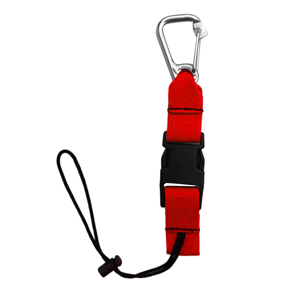 

Heavy Duty Scuba Diving Camera Lanyard with Webbing Strap and Quick Release Buckle Underwater Torch Clip Accessories