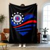 Rangers FC Soft and comfortable flannel Suitable for sofas living rooms outdoor camping travel and also makes a great anniversary gif