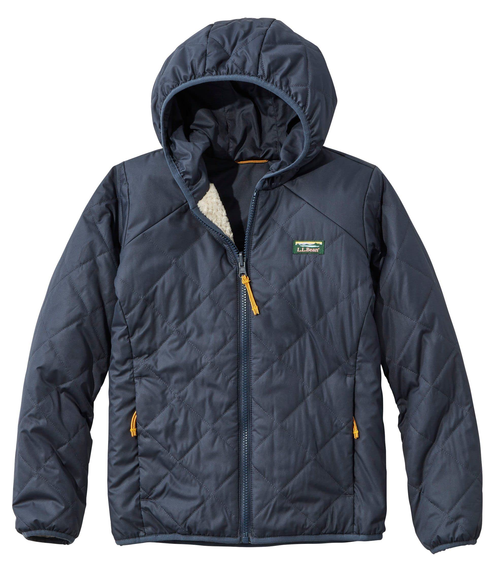 

LL Bean Mountain Bound Reversible Size Carbon 1000053258 Kids Jacket, S, 8, Navy/Soapstone Multicolor,