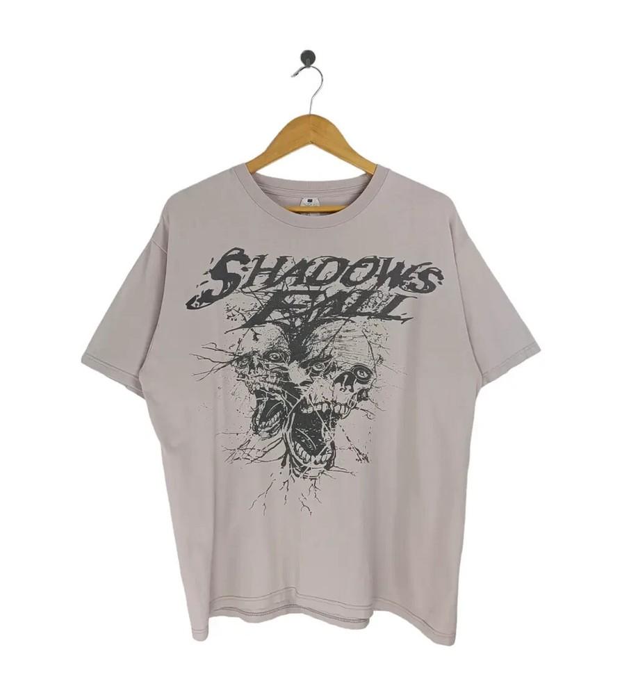 SHADOWS FALL rock band tour short sleeve ice grey color shirt KV32356 Unisex T-Shirt S