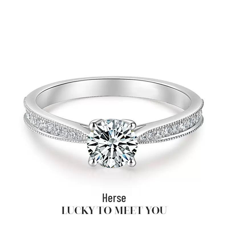 Luxury Adjustable Diamond Couple Wedding Ring - Elegant, Simple, Fashionable