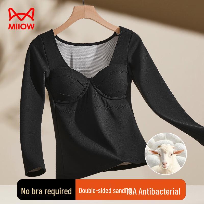 

Женская термомайка Maoren из девелюра со встроенным бюстгальтером M (160/85)