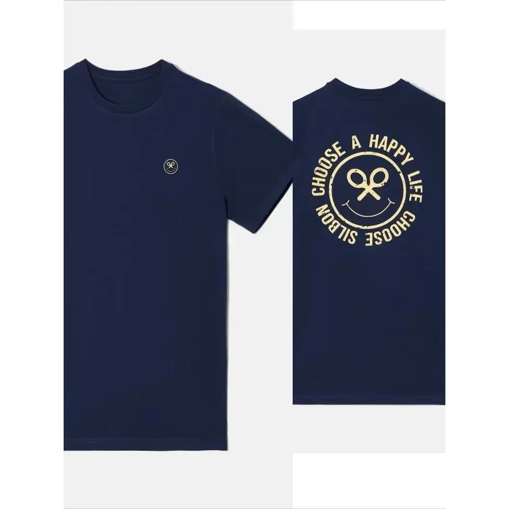 

SILBON Fashion T-shirt for Men Y2K Tops Harajuku Luxury Brand Letter Printing Tee Summer Short Sleeve Tee Redtube#Color XXXXXL