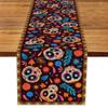 Skeleton Tablecover Linen Tablecloth Banquet Skull Table Runner  Halloween