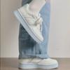 Versatile niche board shoes women's new summer platform white shoes mesh breathable bread shoes