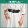 Retro Rivet Fashion Belt With Alloy Buckle Casual Outfits Everyday Accessory