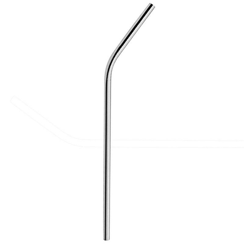 ABBY-9 Pcs Reusable Stainless Steel Metal Drinking Straw Reusable Straws + 1 Cleaner Brush Kit
