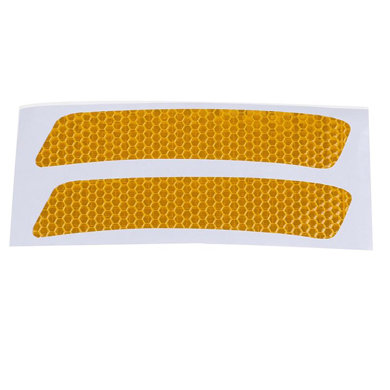 2Pcs Car Bumper Reflective Warning Strip Decal Stickers Auto Accessories