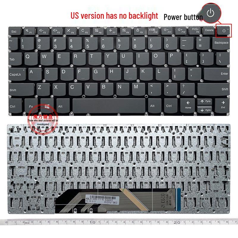 Compatible Keyboard for Lenovo Xiaoxin AIR 14IWL/ARR, 330-11IGM, 120S-11IAP, S130-11IGM Models