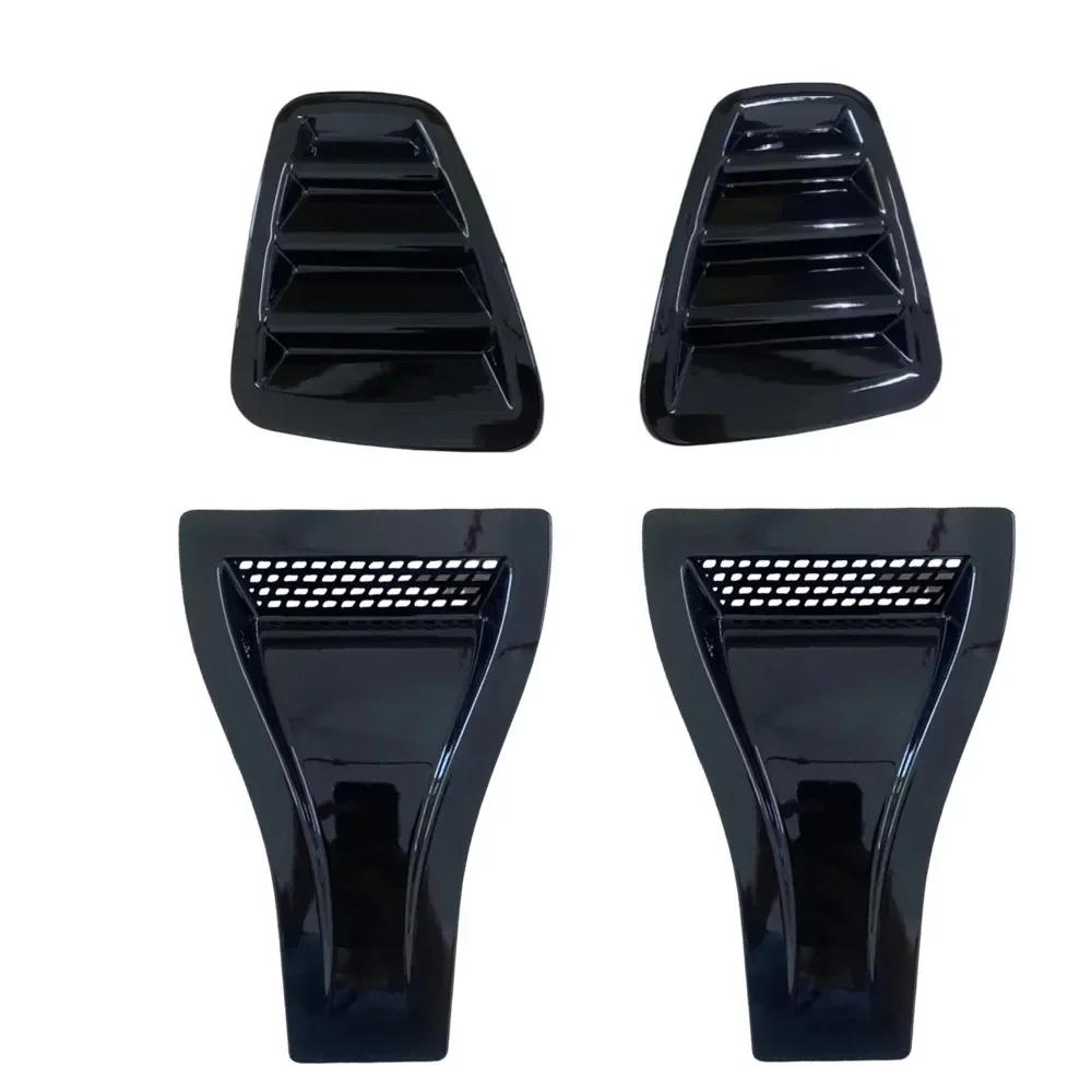 For Fiat Abarth 500 595 695 2016-2024 Bonnet Air Vents Engine Hood Front Vent + Rear Tail Light Cover Car Exterior Parts Carbon