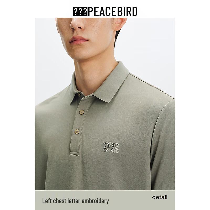 Peacebird Men s Business Short-Sleeve Roman Fabric Polo Shirt 2XL