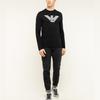 Emporio Armani Cotton Logo Print Crew Neck Long Sleeve T-Shirt Men Tops Black 8N1T64-1JNQZ-0999