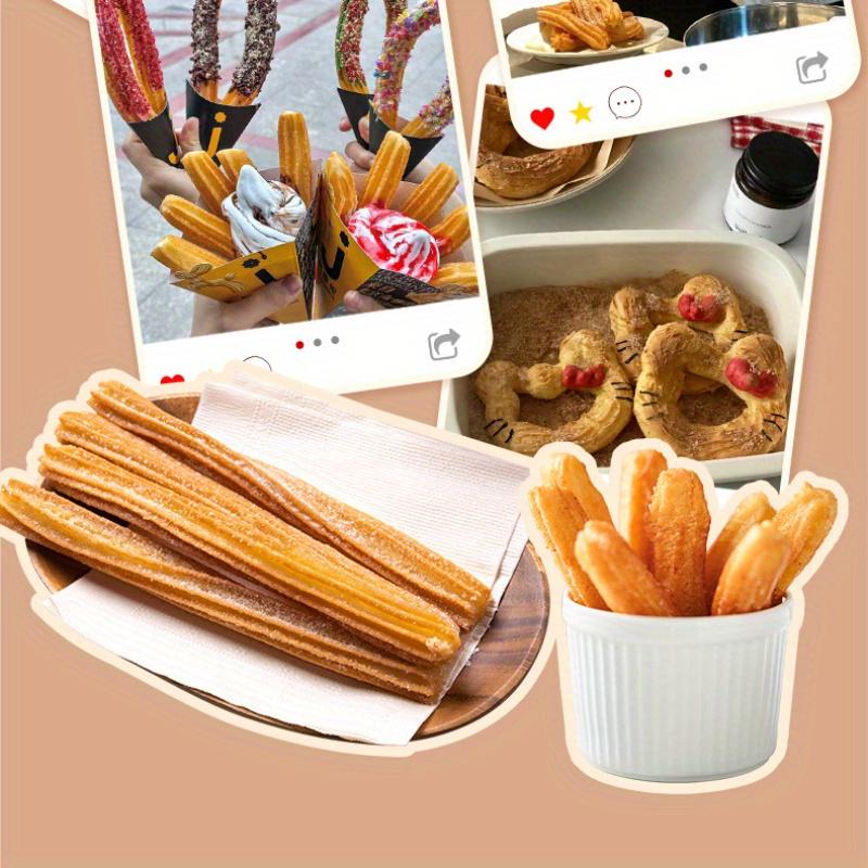 Household Stainless Steel Churro Maker Press Easy To Use Professional Cookie Dough Extruder for Baking Kitchen Tool
