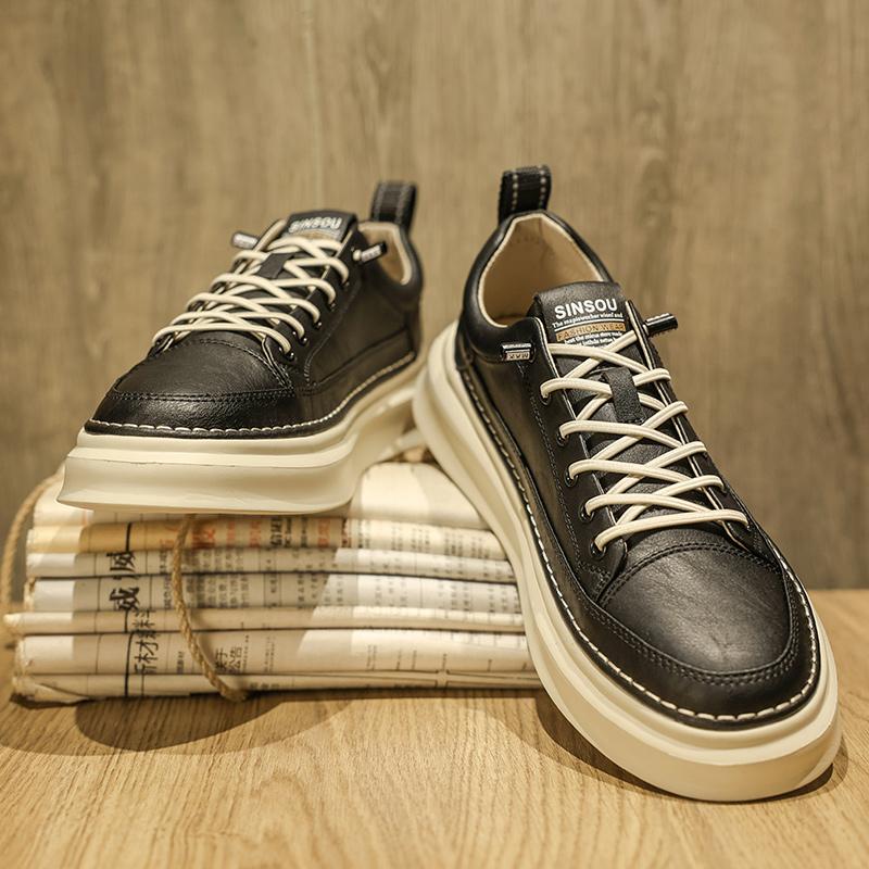 Xiaobai autumn new casual board shoes white shoes leather shoes sports trendy shoes