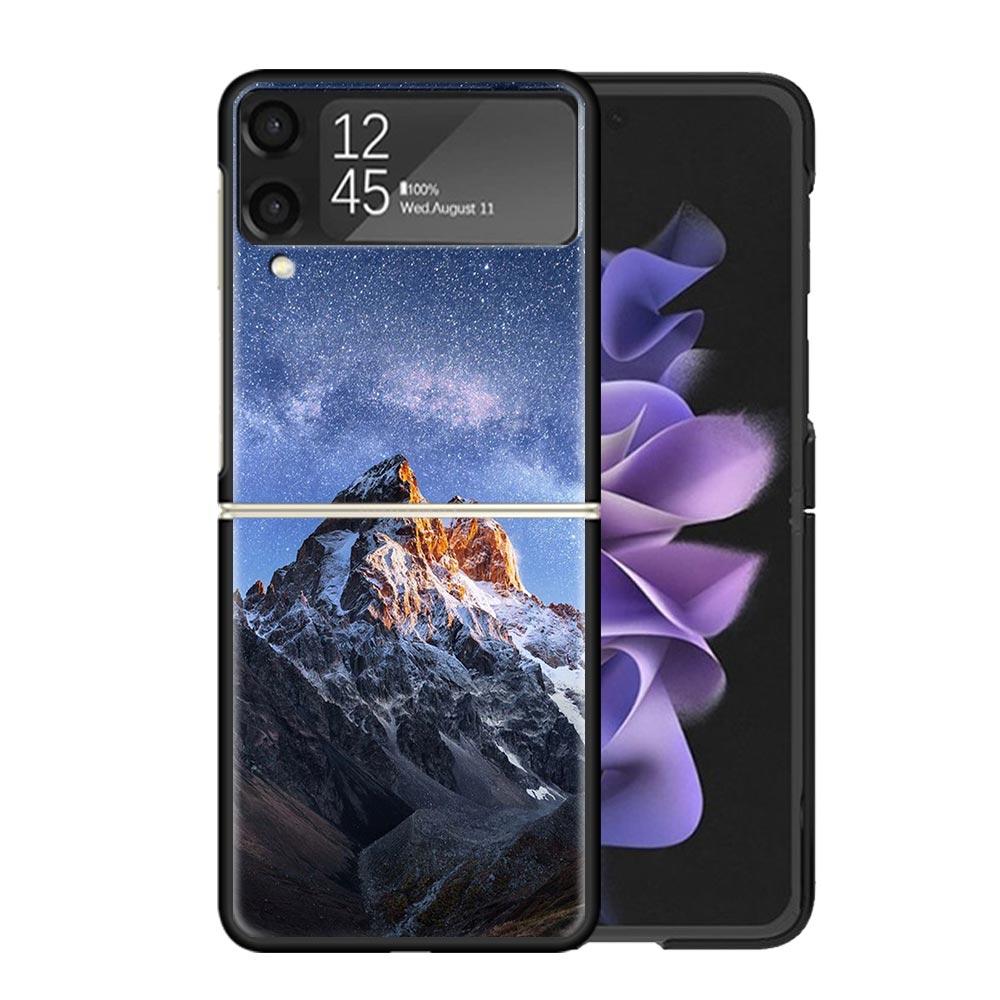 Mountain Peak Forest Cases For Samsung Galaxy Z Flip 4 5 6 7 3 Z Flip7 Flip6 Flip4 Flip5 Flip3 5G Hard Shockproof Fundas Cover G